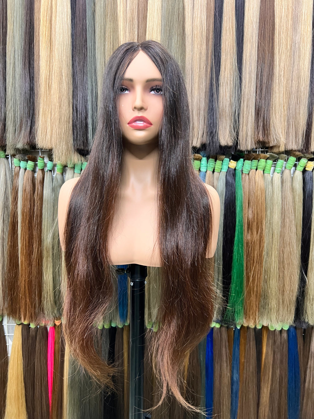 Cambodian Raw Hair Born Straight Natural Brown SUK#6B4F3F