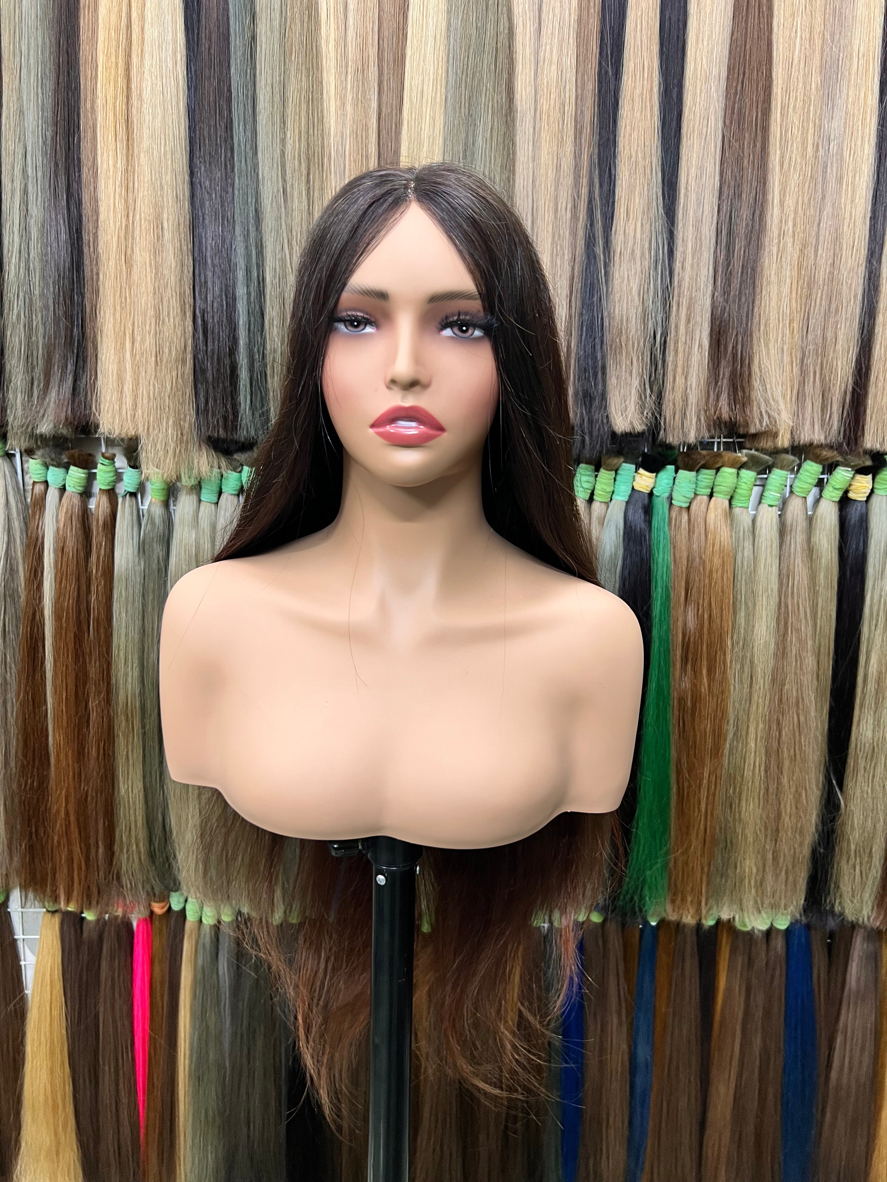 Cambodian Raw Hair Born Straight Natural Brown SUK#6B4F3F