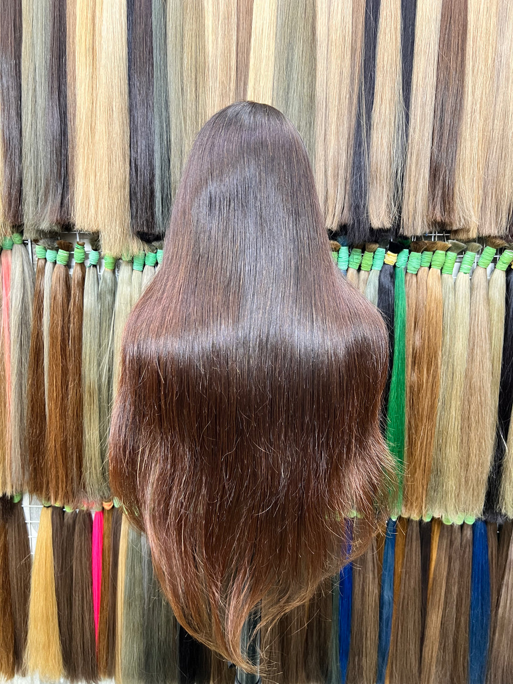 Cambodian Raw Hair Born Straight Natural Brown SUK#6B4F3F