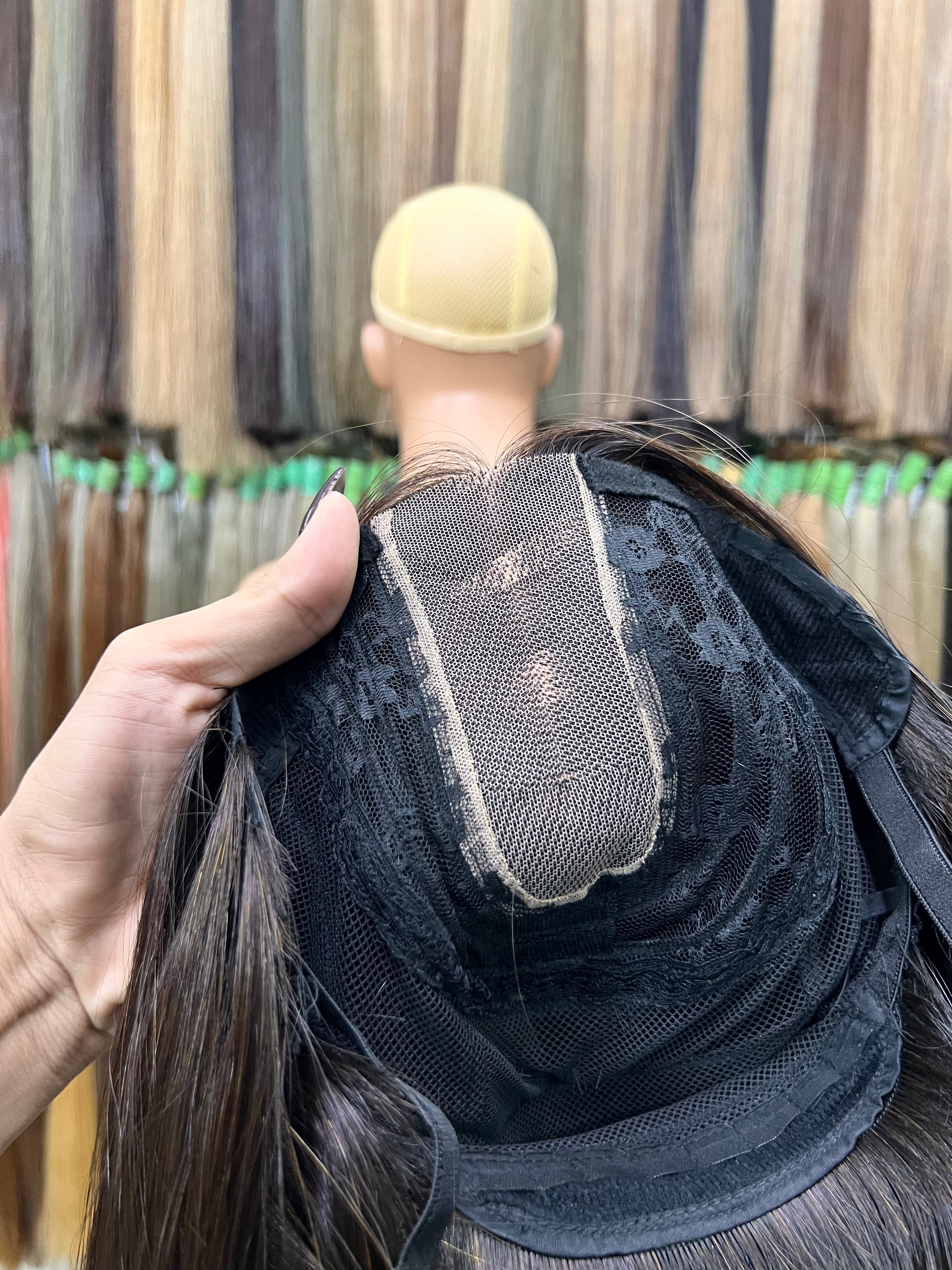 Wig Cambodian Raw Hair Wavy-B Natural Black#111111