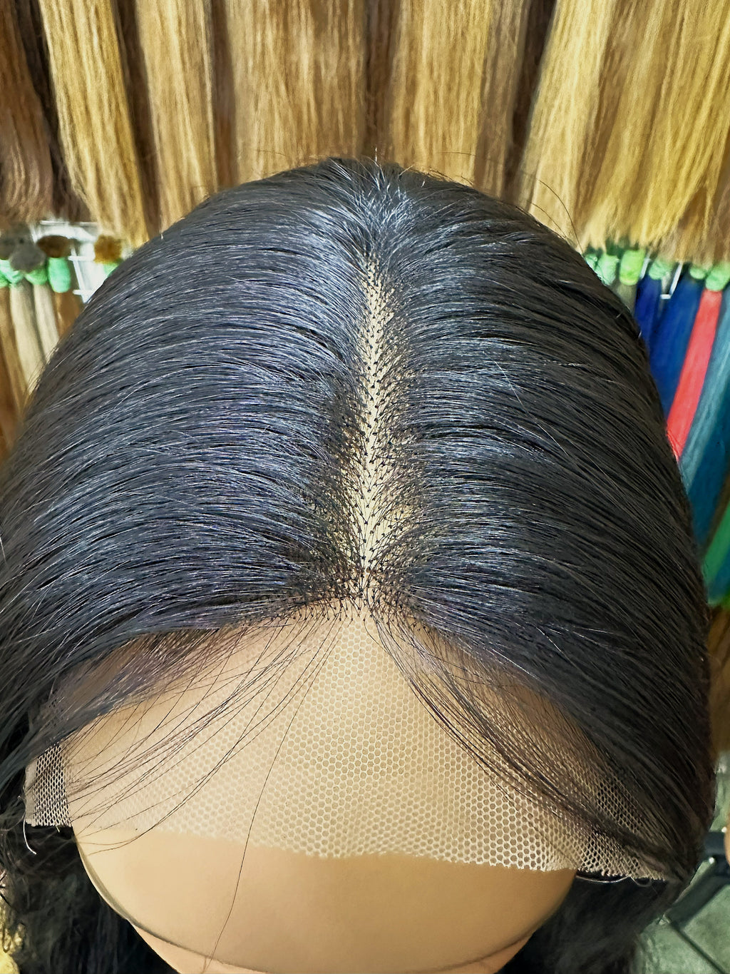 Raw Hair Natural Black Wig – Wavy- C  SUK1B