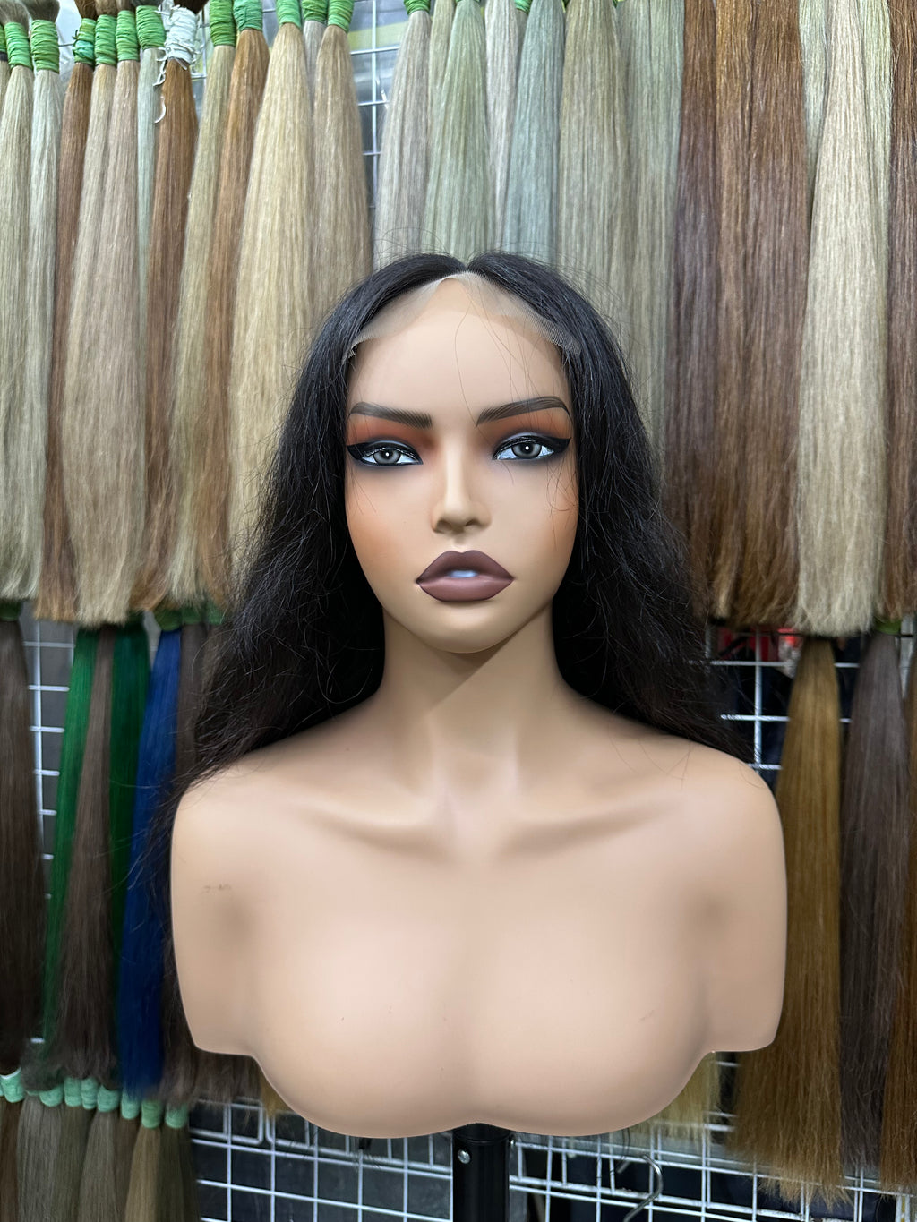 Raw Hair Natural Black Wig – Wavy- C  SUK1B