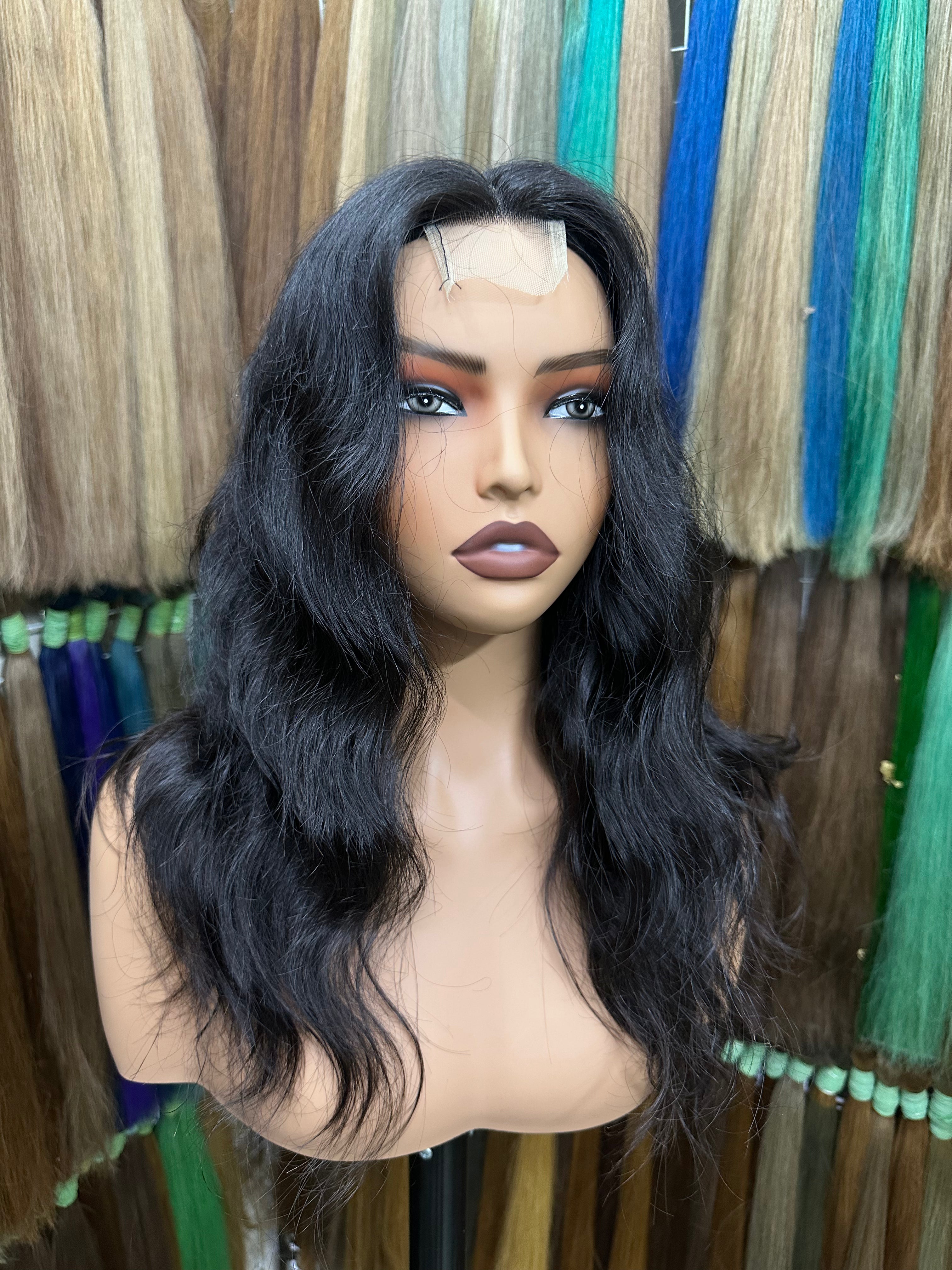 Cambodian Raw Hair Wig Curly-B SUK#WCB00