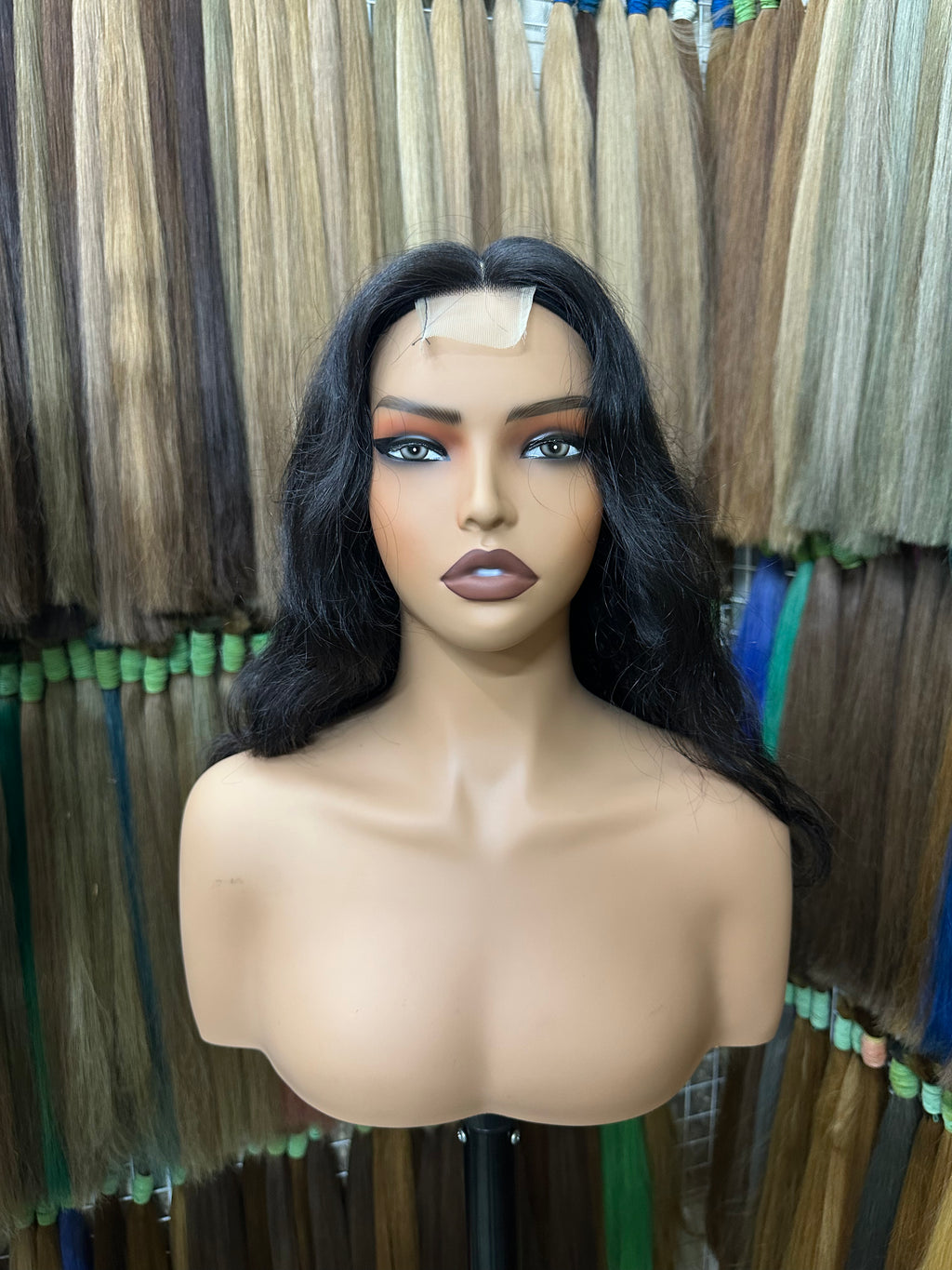 Cambodian Raw Hair Wig Curly-B SUK#WCB00