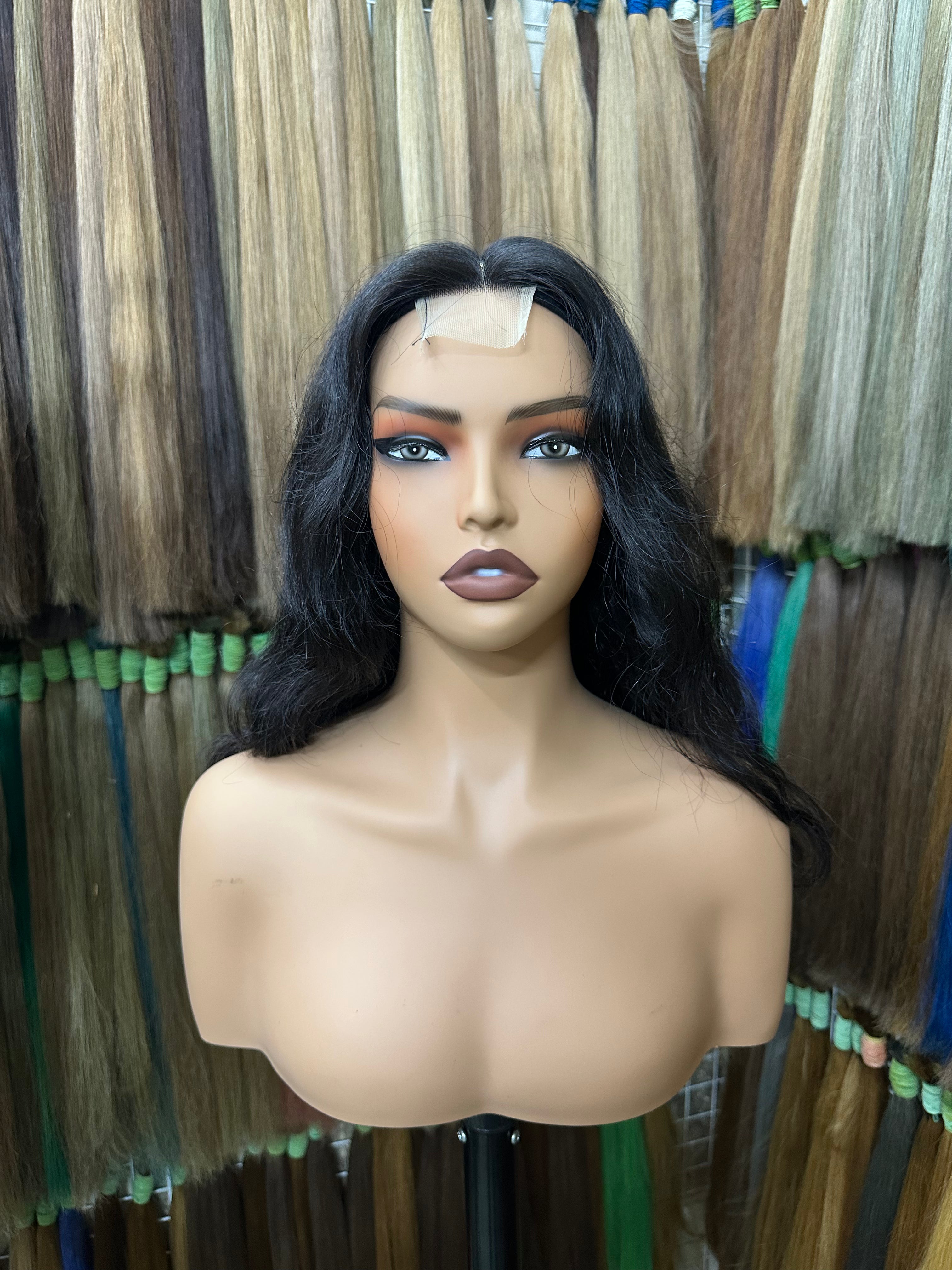 Cambodian Raw Hair Wig Curly-B SUK#WCB00