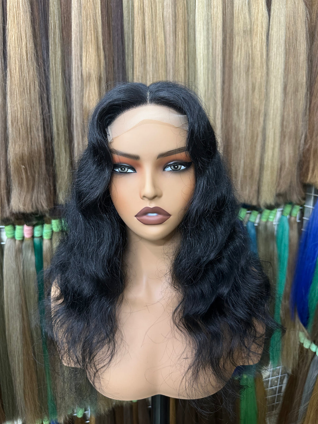 Raw Hair Natural Black Curly Wig – A SUK1B