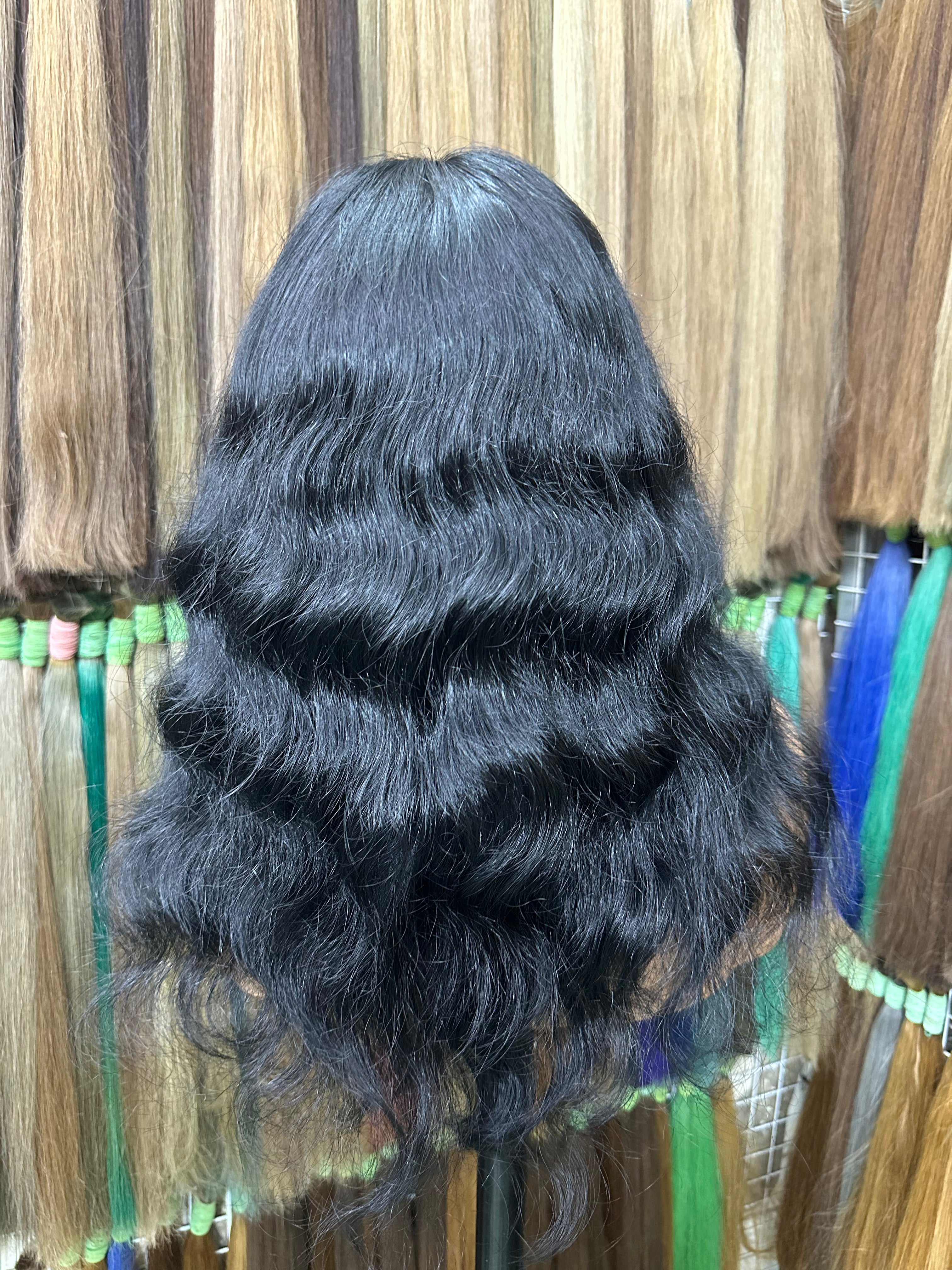 Raw Hair Natural Black Curly Wig – A SUK1B