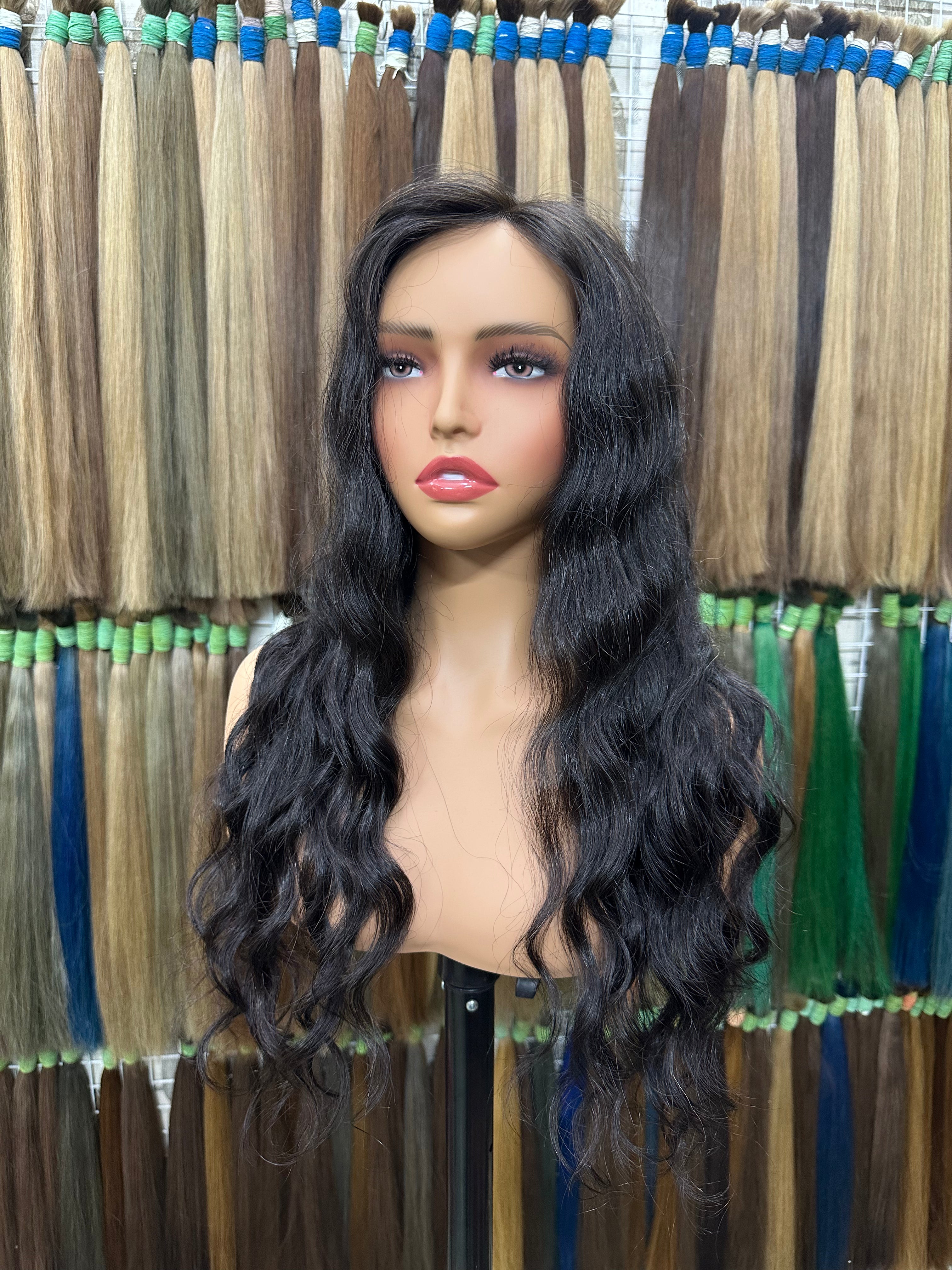 Natural Curly-B Cambodian Raw Hair- SKUWCC1B