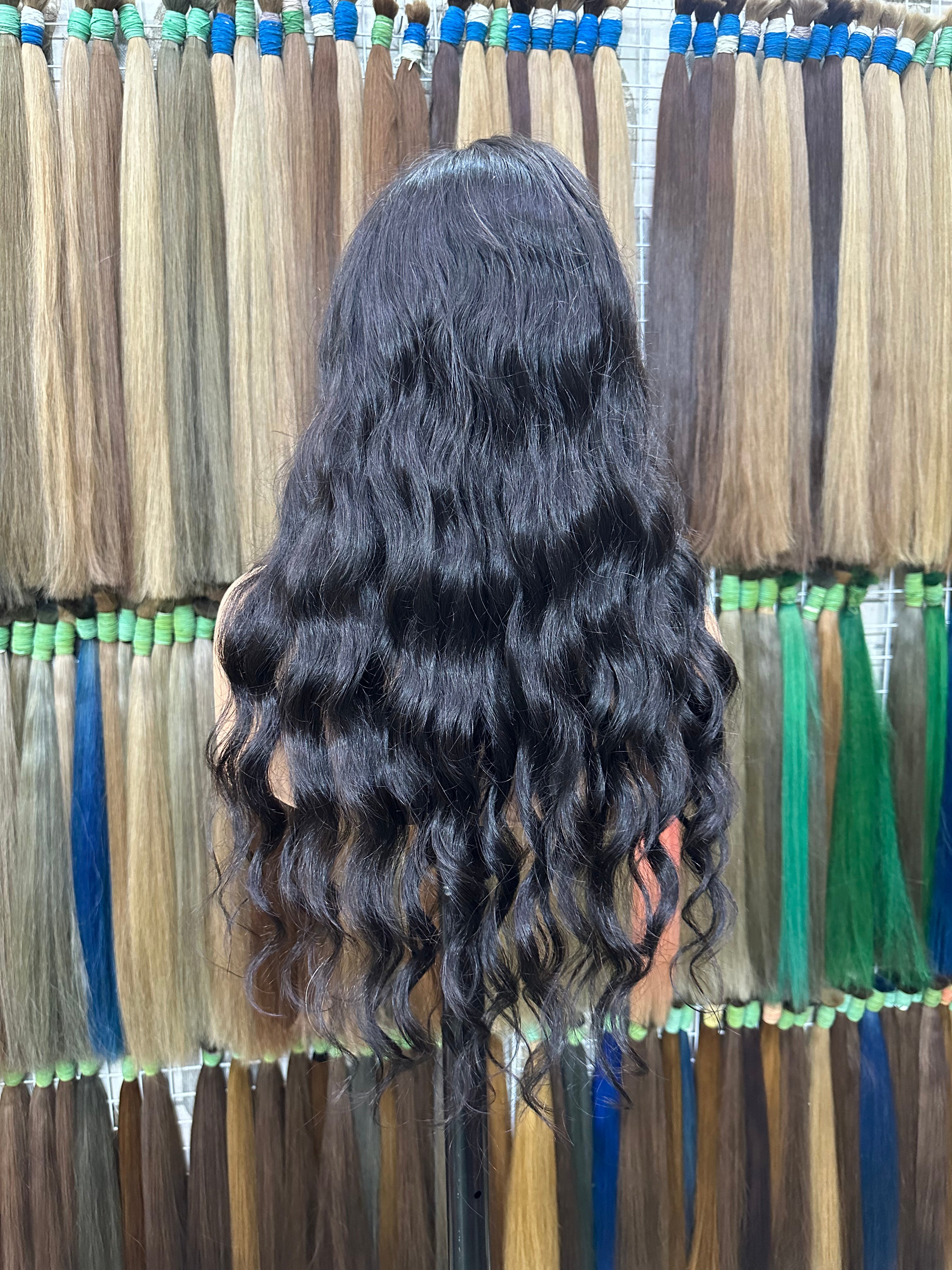 Natural Curly-B Cambodian Raw Hair- SKUWCC1B