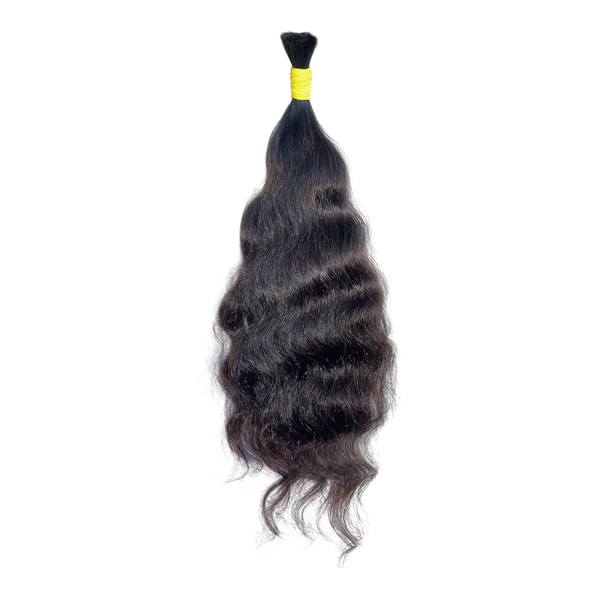 Curly-C Natural Dark Brown Bulk Hair – Cambodian Raw Hair Craft